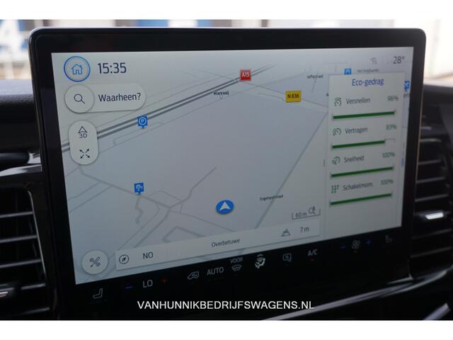 Ford TRANSIT 350L 130PK L4H3 BPM VRIJ!! 12" Sync4 Navi, Trekhaak, Stoel-Stoel!! NR. B01*
