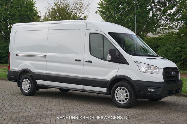 Ford TRANSIT 350L 130PK L3H2 Trend LDT BPM VRIJ!! 12" Sync Apple CP/Android A, Camera, Trekhaak!! NR. W07*
