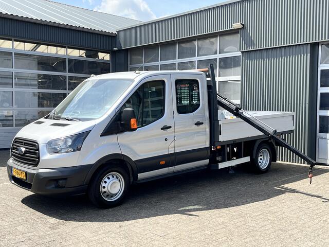 Ford TRANSIT 350 2.0 TDCI L3 DC Laadkraan Telefoonverbinding 3-Persoons Telefoonverbinding 1e eigenaar Pick up p-up bakwagen Euro 6 Bpm vrij voor ondernemers