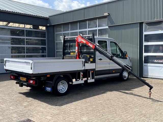 Ford TRANSIT 350 2.0 TDCI L3 DC Laadkraan Telefoonverbinding 3-Persoons Telefoonverbinding 1e eigenaar Pick up p-up bakwagen Euro 6 Bpm vrij voor ondernemers