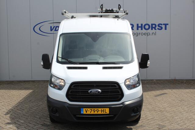 Ford TRANSIT 290 2.0-105pk TDCI L2H2 Ambiente. Compleet ingerichte Ford Transit ! Camera, pdc v+a, airco, ladder achterd., opstaptrede met trekhaak, imperiaal met ladder, omvormer naar 220V, etc etc.