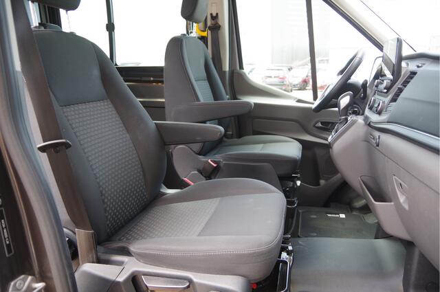 Ford TRANSIT 350 2.0 TDCI L3H2 DC-5P, XENON, 2X SCHUIFDEUR, TREKHAAK, ADAPT. CRUISE, STANDKACHEL, CAMERA, NAVI, AIRCO, STOELVERWARMING, APPLE CARPLAY, DUBBELE CABINE