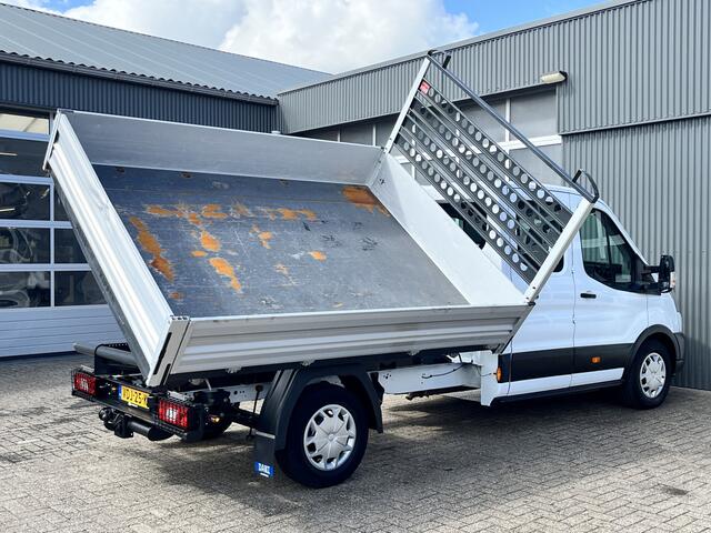 Ford TRANSIT 350 2.0 TDCI DC 3-zijdenkipper Airco Cruise controle Trekhaak 2800kg Telefoonvoorbereiding Navigatie Kipper Kieper 7-Persoons Euro 6 open laadbak P-up Bakwagen Bpm vrij voor particulier gebruik!!