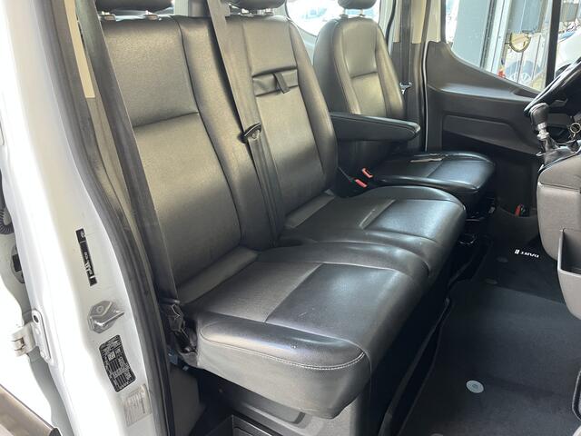 Ford TRANSIT 350 2.0 TDCI DC 3-zijdenkipper Airco Cruise controle Trekhaak 2800kg Telefoonvoorbereiding Navigatie Kipper Kieper 7-Persoons Euro 6 open laadbak P-up Bakwagen Bpm vrij voor particulier gebruik!!