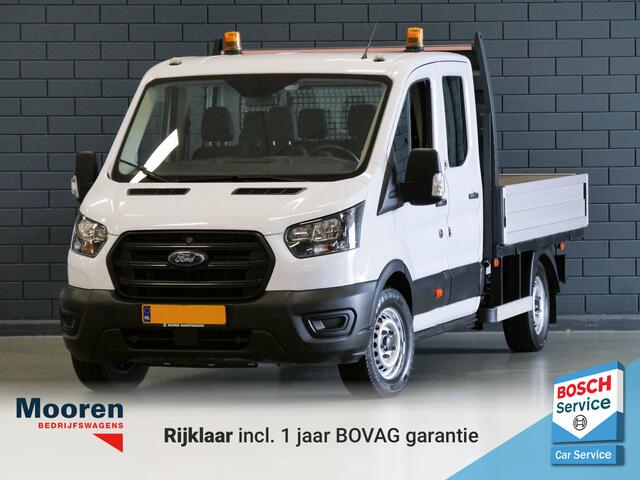Ford TRANSIT 350 2.0 TDCI L3H1 Dubbele Cabine Ambiente OPEN LAADBAK | 7 PERSOONS | TREKHAAK
