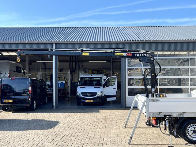 Ford TRANSIT 310 2.2 TDCI L3 126pk Laadkraan Hiab 023 T3 Airco Dubbele cabine Trekhaakhaak 2800kg Open laadbak Pick-up p-up Bakwagen 1e eigenaar Ex gemeente Euro 5