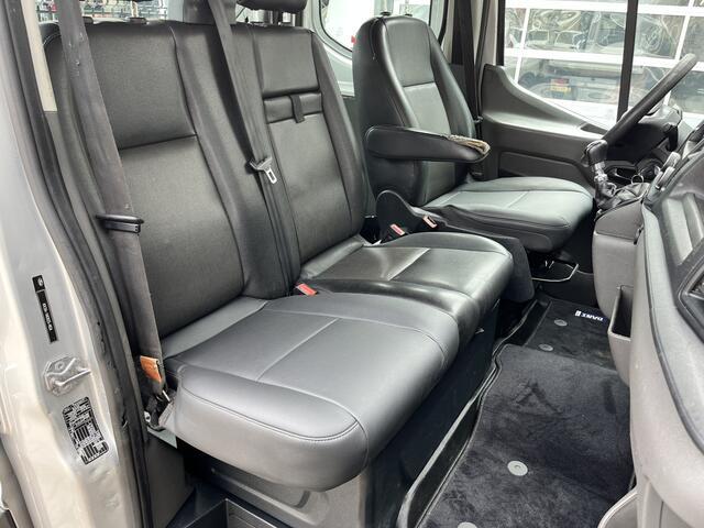 Ford TRANSIT 350 2.0 TDCI DC Laadkraan Telefoonverbinding 3-Persoons Telefoonverbinding 1e eigenaar Pick up p-up bakwagen Euro 6 Bpm vrij voor ondernemers