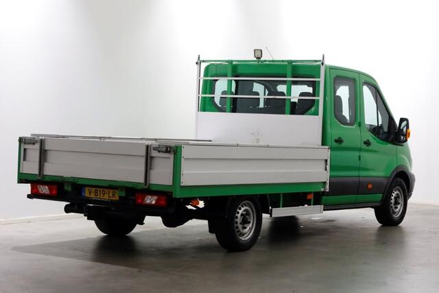 Ford TRANSIT 350 2.0 TDCI 130pk E6 RWD D.C. Open Laadbak Trekhaak 2800kg 02-2018