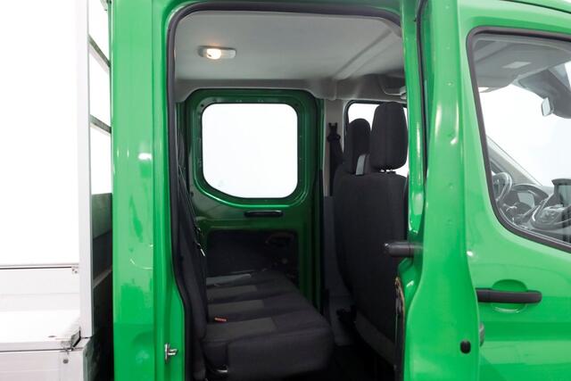 Ford TRANSIT 350 2.0 TDCI 130pk E6 RWD D.C. Open Laadbak Trekhaak 2800kg 02-2018