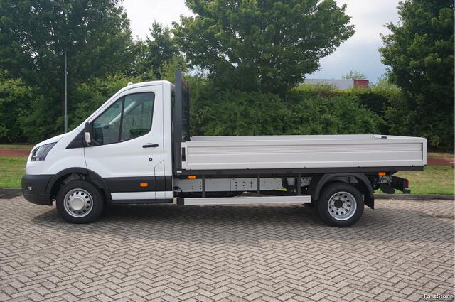 Ford TRANSIT 350L Open laadbak 170PK Dubbellucht L3 Airco, Camera, 3.5T, 230V Omv. Trekhaak! NR. 411