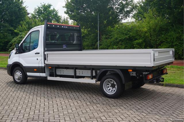 Ford TRANSIT 350L Open laadbak 170PK Dubbellucht L3 Airco, Camera, 3.5T, 230V Omv. Trekhaak! NR. 411