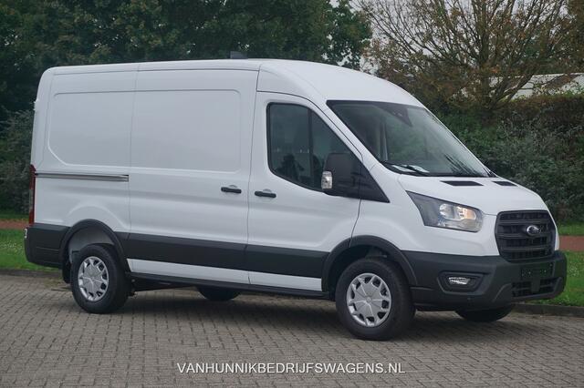 Ford TRANSIT 350M LDT 130PK L2H2 BPM VRIJ!! 12" Sync 4 Apple CP/Android A. Camera, Trekhaak!! NR. WV04*