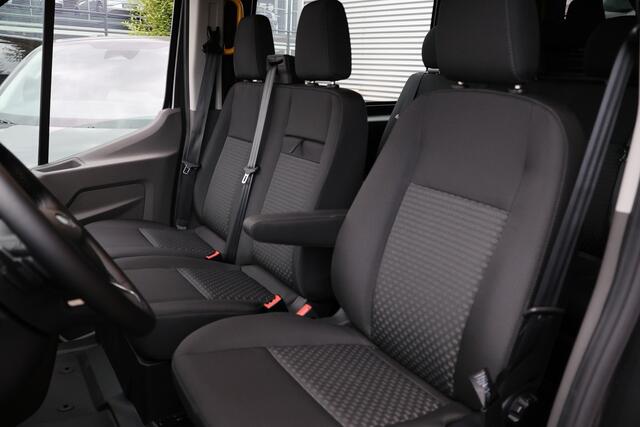 Ford TRANSIT 350 2.0 TDCI L3H2 165PK AUT Limited DC | 7-Zitter | L+R Schuifdeur | 360 Camera | ACC | Navigatie | Bi-Xenon | Lane assist | BLIS | CarPlay | Stoelverwarming | Stuurwielverwarming | Dubbel Cabine | Facelift model MY2025