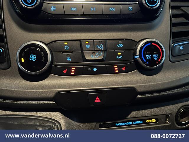 Ford TRANSIT 2.0TDCI 131pk L4H3 Euro6 Airco | Camera | Navigatie | Apple Carplay | Android Auto | Cruisecontrol LED, Verwarmde voorruit, Stoelverwarming, Parkeersensoren, Bijrijdersbank