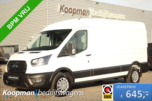 Ford TRANSIT 350 2.0TDCI 165pk L3H2 Trend RWD | Automaat | 3500kg trekgewicht | Standkachel | Camera | Cruise | Lease 645,- p/m