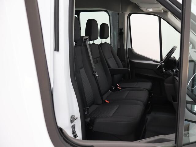 Ford TRANSIT 350 | 2.0 TDCI | L3 H2 | Dubbele Cabine | Trend | TREKHAAK 2500 KG AHW | CLIMATE CONTROL | PARKEERSENSOREN V+A | CRUISE CONTROL | BIJRIJDERSBANK | LAADRUIMTE PAKKET | APPLE CARPLAY / ANDROID AUTO | STOEVERWARMING