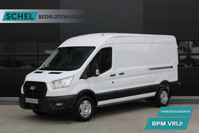 Ford TRANSIT 350 2.0 TDCI L3H2 Trend 165pk - Facelift - 2x Schuifdeur - 360 Camera - Trekhaak - ACC - Stoel & Stoelverwarming - Blind Spot - Navi - 270gr deuren - Rijklaar