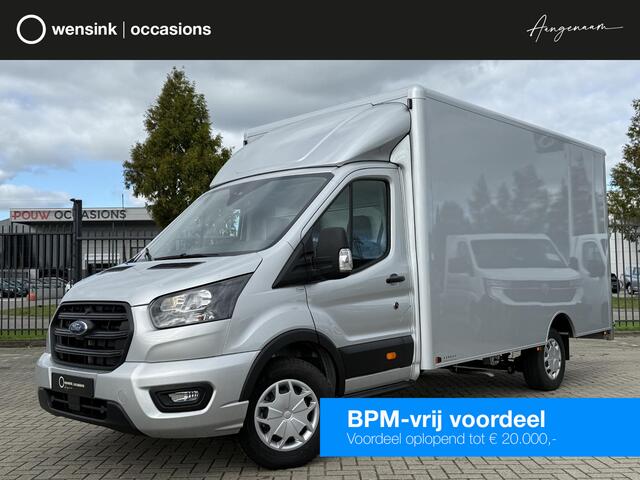 Ford TRANSIT 350 2.0 TDCI | L4 H1 | TREND SKELETAL | KARHOF GESLOTEN BAK INCL. OVERLOOP KLEP | UIT VOORRAAD LEVERBAAR | KENTEKEN 2024 | 170 PK | AIRCO | CRUISE CONTROL | DAB+ | LANE-ASSIT | 3-ZITS
