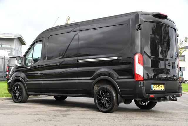 Ford TRANSIT 350 2.0 TDCI L3H2 RWD Black Edition Adaptieve Cruise, Camera, 3500kg Trekhaak, 2 x Schuifdeur, Carplay, Xenon, 165pk, Automaat, Uniek!