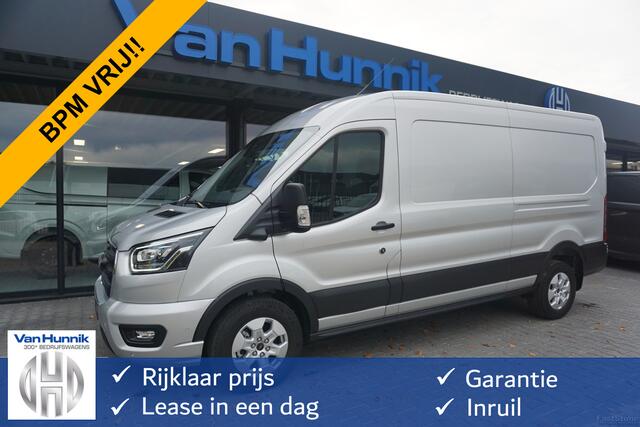 Ford TRANSIT 350L L3H2 Limited AUT-10 RWD 165PK BPM VRIJ Navi, Adap. Cruise, 360° Cam, 3.5T Trekhaak!! NR. A214