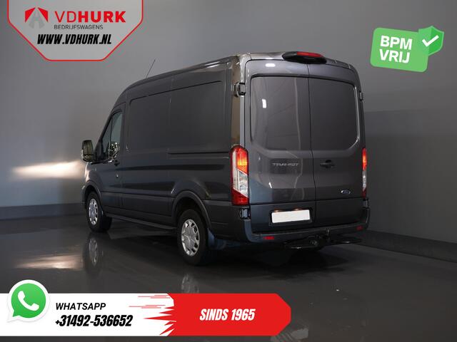 Ford TRANSIT 350 2.0 TDCI 170 pk Aut. L2H2 BPM VRIJ! Carplay/ Navi/ Camera/ Inrichting/ Trekhaak/ PDC/ Cruise/ Airco
