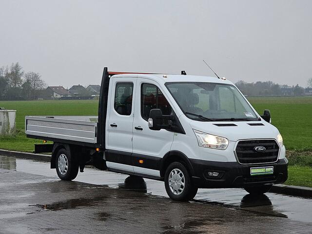 Ford TRANSIT 350 2.0 TDCI L4H1 DC Open-Laadbak Airco 130Pk Stoelverwarming 1e Eigenaar Oh-Historie!