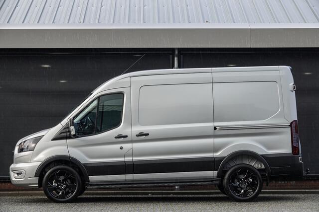 Ford TRANSIT L2H2 | 165Pk A8 Aut. | Raptor Edition | 2x Schuifdeur | Achteruitrijcamera | Trekhaak | 19'' | Moondust Silver