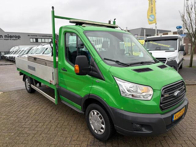 Ford TRANSIT 130pk airco open laadbak met hiab t-clx 013 kraan 2x steunpoot achter