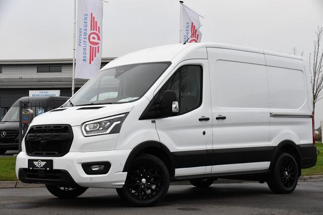 Ford TRANSIT 350 2.0 TDCI L2H2 Limited Adaptieve Cruise, Camera, Carplay, Xenon, 170pk, Automaat, Trekhaak, NAVI, 2 x Schuifdeur, Multimedia, Uniek!