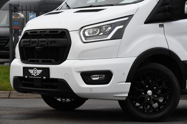 Ford TRANSIT 350 2.0 TDCI L2H2 Limited Adaptieve Cruise, Camera, Carplay, Xenon, 170pk, Automaat, Trekhaak, NAVI, 2 x Schuifdeur, Multimedia, Uniek!