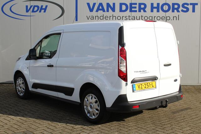 Ford TRANSIT CONNECT 1.5-75pk TDCI L1 Trend. Dames en heren ondernemers opgelet ! Nette, luxe en goed onderhouden wagen ! Airco, camera, navigatie, telefoonvoorb., parkeersensoren achter, trekhaak, voorraamverwarming, 3-zits, r/cd etc.