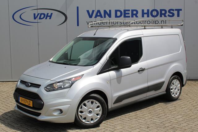 Ford TRANSIT CONNECT 1.5-75pk TDCI L1 Trend. Dames en heren ondernemers, let op: nette bedrijfswagen, goed voor nog jaren veilig en plezierig vervoer ! Airco, telefoonvoorb., trekhaak, imperiaal, laadruimte betimmerd etc.