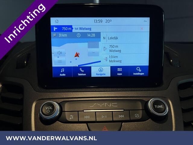 Ford TRANSIT CONNECT 1.5 EcoBlue 100pk L2H1 Inrichting Euro6 Airco | Camera | Navigatie | Android Auto | Cruisecontrol Trekhaak, Parkeersensoren, Stoelverwarming, Verwarmde voorruit