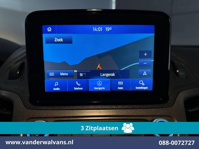Ford TRANSIT CONNECT 1.5 EcoBlue 101pk L1H1 Inrichting Euro6 Airco | 3-Zits | Camera | Navigatie | Apple Carplay | Android Auto Cruisecontrol, Parkeersensoren, Verwarmde voorruit, bijrijdersbank