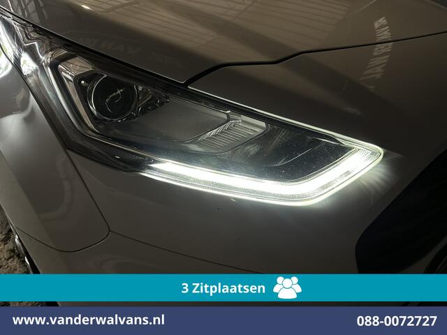 Ford TRANSIT CONNECT 1.5 EcoBlue 100pk L1H1 Euro6 Airco | 3-Zits | Camera | Navigatie | LED | Cruisecontrol | Verwarmde voorruit Stoelverwarming, Trekhaak, Parkeersensoren, Bijrijdersbank