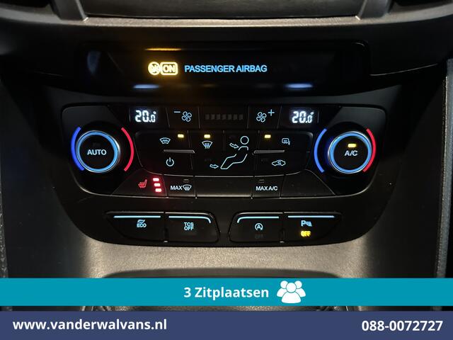 Ford TRANSIT CONNECT 1.5 EcoBlue 100pk L1H1 Euro6 Airco | 3-Zits | Camera | Navigatie | LED | Cruisecontrol | Verwarmde voorruit Stoelverwarming, Trekhaak, Parkeersensoren, Bijrijdersbank