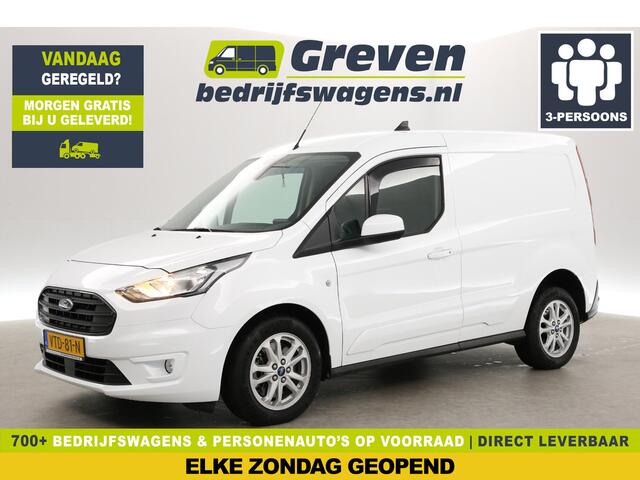 Ford TRANSIT CONNECT 1.5 EcoBlue 100PK | Clima | Camera | Cruise | Carplay | 3-Zits | Trekh. | Navi | Parkeersens.