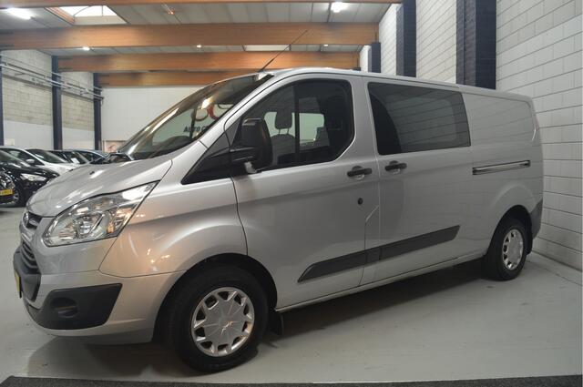Ford TRANSIT CUSTOM 310 2.0 TDCI L2H1 Limited DUBBELE CABINE // AUTOMAAT // 159.000 km // AIRCO // CRUISE // TREKHAAK // NAVI // PDC //