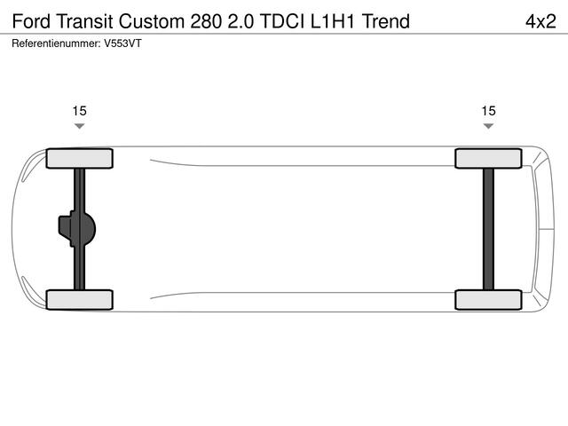 Ford TRANSIT CUSTOM 280 2.0 TDCI L1H1 Trend