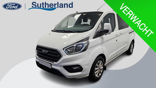 Ford TRANSIT CUSTOM 340 2.0 TDCI L2H1 Limted | 170pk Automaat | Dubbele Cabine | DC | Dubbele Schuifdeur incl. privacy glass | Standkachel | Stoelverwarming | Xenon Koplampen | Trekhaak | Camera