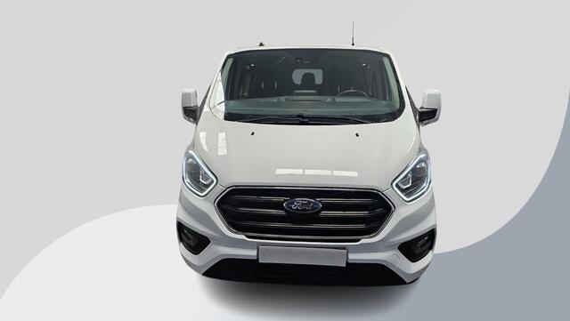 Ford TRANSIT CUSTOM 340 2.0 TDCI L2H1 Limted | 170pk Automaat | Dubbele Cabine | DC | Dubbele Schuifdeur incl. privacy glass | Standkachel | Stoelverwarming | Xenon Koplampen | Trekhaak | Camera