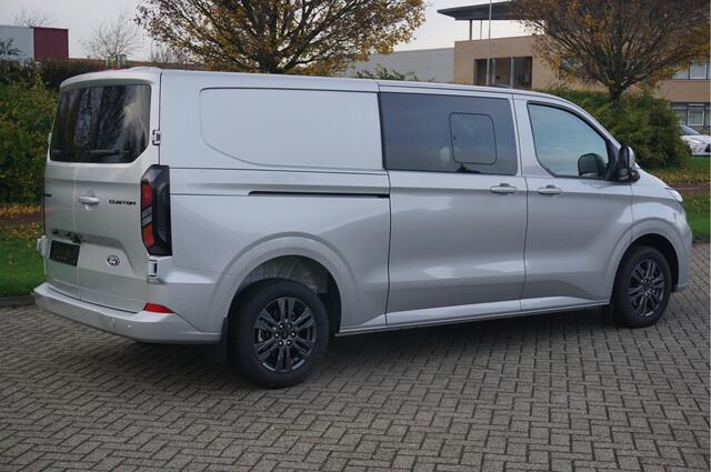 Ford TRANSIT CUSTOM 320L 170PK DC Limited AUT MY2024 Navi, ACC, Trekhaak, 360° Cam, 17" LM, 2x Schuifdeur!! NR. 581