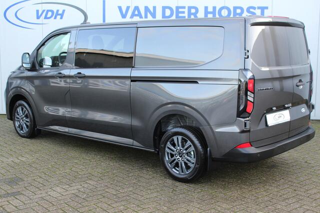 Ford TRANSIT CUSTOM 320 2.0-170pk TDCI L2H1 Trend DUBBELE CABINE ! AUTOMAAT ! Kijk eens... één van de eerste Customs met dubbele cabine... wát een ruimte, wát een comfort ! Volautm. airco, stoel-, stuur-, spiegel- en voorraamverw., LM wielen, metallic lak, cruise cntrl etc.