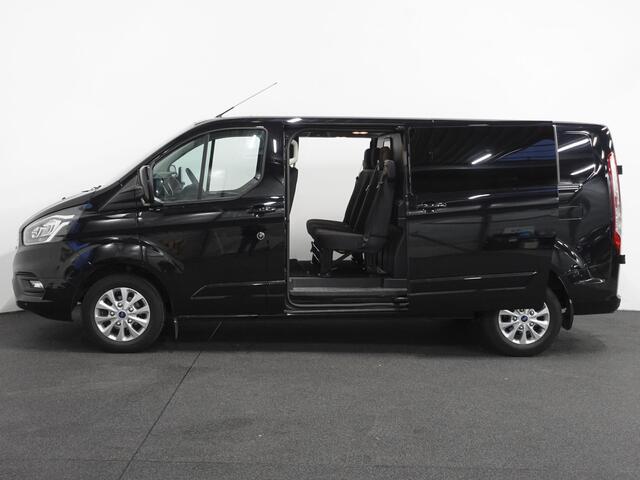 Ford TRANSIT CUSTOM 300 2.0 TDCI L2H1 Limited Dubbele cabine Automaat Navigatie Airco 2 Schuifdeuren Trekhaak Carplay