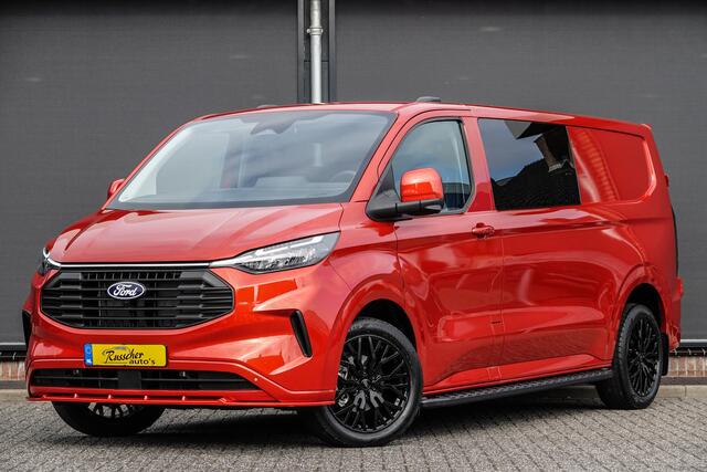 Ford TRANSIT CUSTOM L2H1 2.0Tdci 170Pk Aut. | Dubbele Cabine | Limited | 19'' | Spoilerpack | Artisan Red