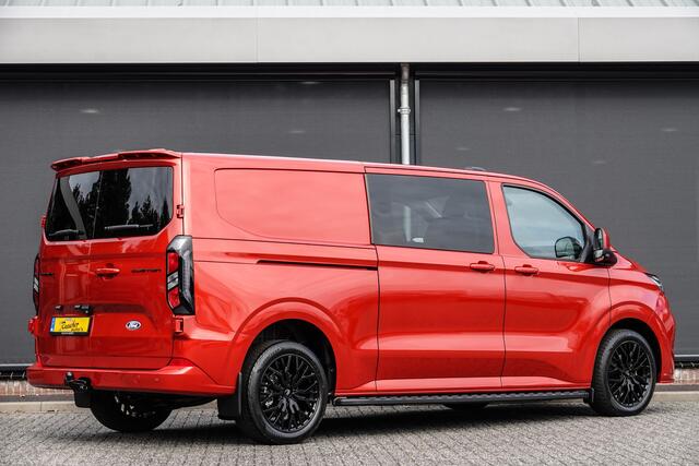 Ford TRANSIT CUSTOM L2H1 2.0Tdci 170Pk Aut. | Dubbele Cabine | Limited | 19'' | Spoilerpack | Artisan Red