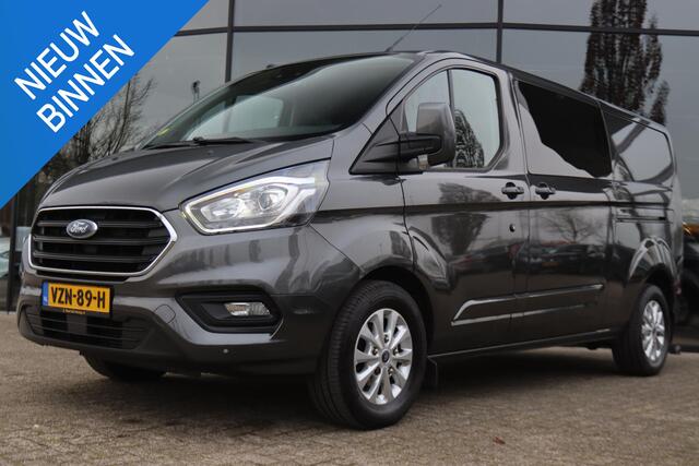 Ford TRANSIT CUSTOM 2.0 TDCI 130 PK AUT. L2H1 DUBBEL CABINE LIMITED | 2 SCHUIFDEUREN | TREKHAAK | CAMERA | STOELVERW. |