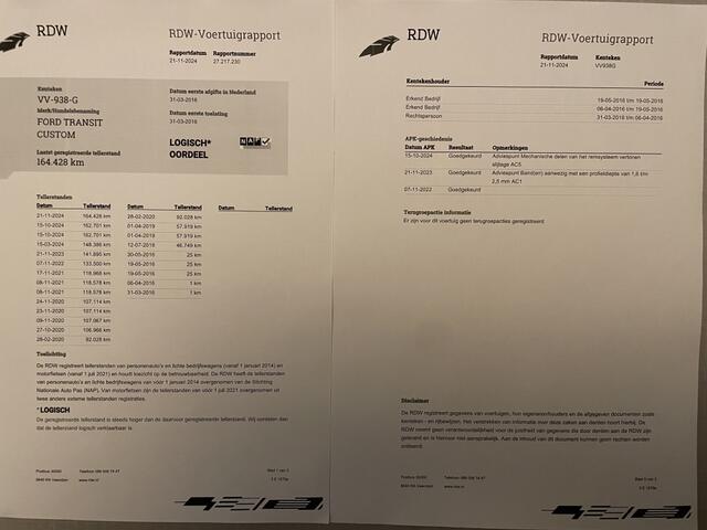 Ford TRANSIT CUSTOM 270 2.2TDCI 92kw Trend Navi Org164.000km!!