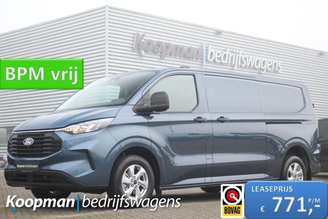 Ford TRANSIT CUSTOM 320 2.0TDCI 170pk L2H1 Trend | 4x4 | AWD | 2x Stoel | Automaat | L+R Zijdeur | Stoel+Stuurverwarming | Sync 4 13" | Keyless | Camera | Carplay/Android | Lease 771,- p/m