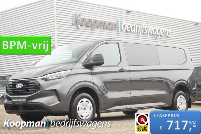 Ford TRANSIT CUSTOM 320 2.0TDCI 136pk L2H1 Trend DC | 6-Zits | Sync 4 13" | Keyless | Carplay/Android | Lease 717,- p/m